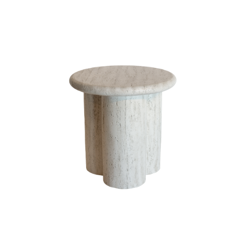 Side table Rib travertine